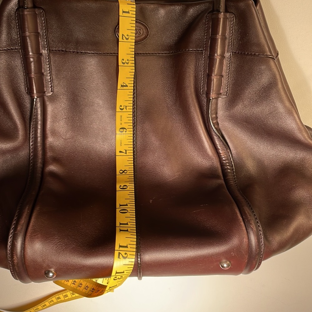 TOD’S - LARGE LEATHER SATCHEL - Picture 11 of 15